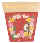 Sow n sow Gift Card  - Christmas Wildflowers - Gaudy & Prim