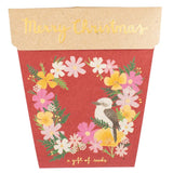 Sow n sow Gift Card  - Christmas Wildflowers - Gaudy & Prim