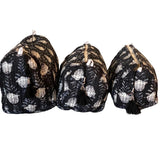 Cosmetic Bag - Block Print Ebony