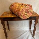 Cotton Block Print Quilt Queen Size Spring Flowers