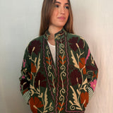 Suzani Velvet Jacket Short - (Style 11)