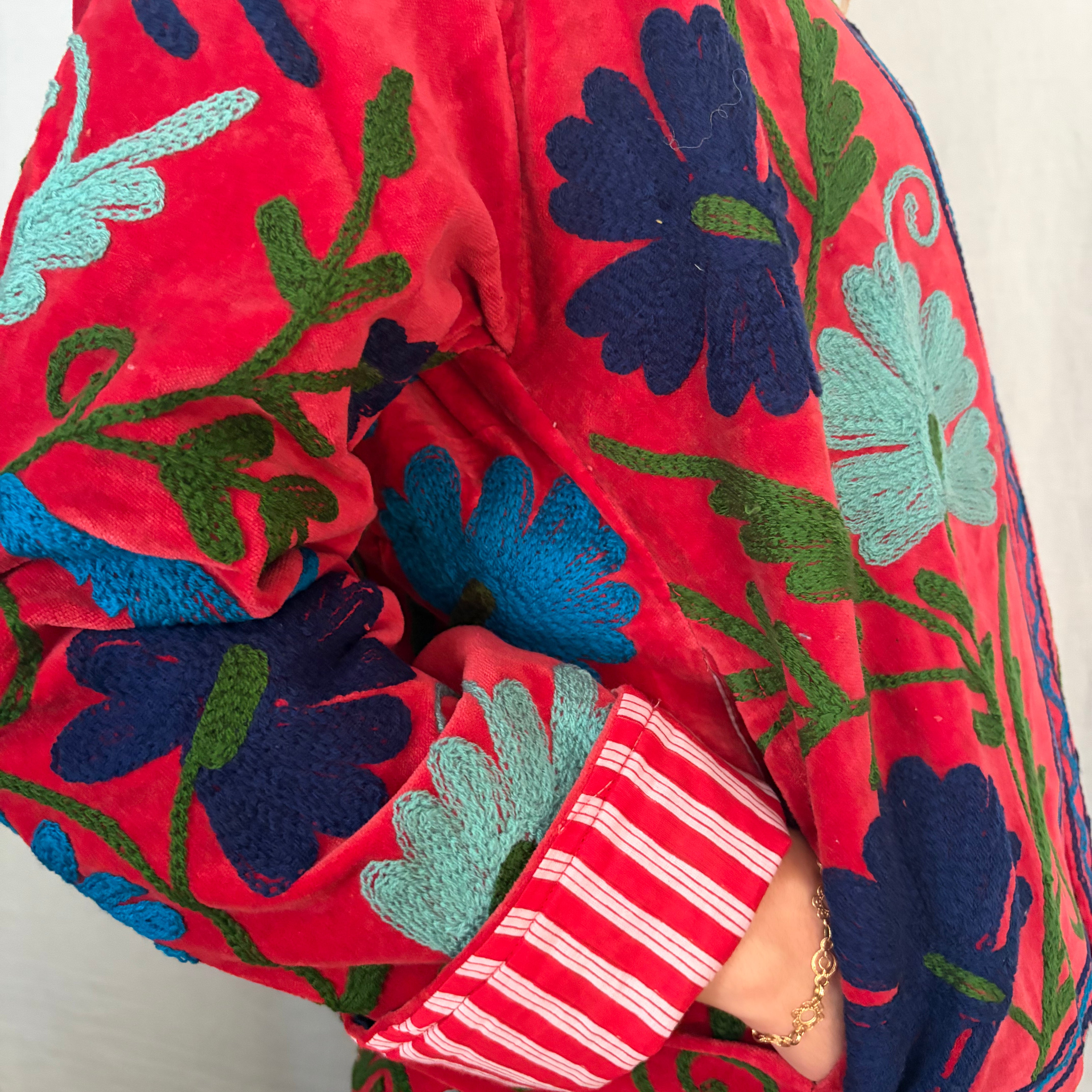 Suzani Velvet Jacket Short - (Style 11)
