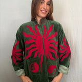 Suzani Velvet Jacket Short - Sun
