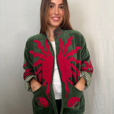 Suzani Velvet Jacket Short - Sun