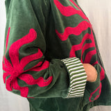 Suzani Velvet Jacket Short - Sun
