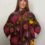 Suzani Velvet Jacket Short - Leopard