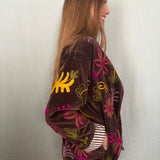 Suzani Velvet Jacket Short - Leopard