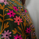 Suzani Velvet Jacket Short - Flowers