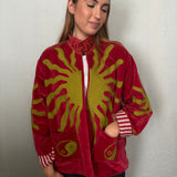 Suzani Velvet Jacket Short - Sun