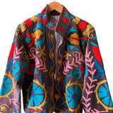 Suzani Velvet Jacket Short - Daisy