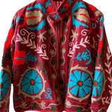 Suzani Velvet Jacket Short - Daisy