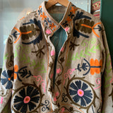 Suzani Velvet Jacket Short - Daisy