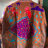 Suzani Velvet Jacket Short - Peacock