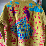Suzani Velvet Jacket Short - Peacock