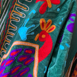 Suzani Velvet Jacket Short - Peacock