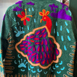 Suzani Velvet Jacket Short - Peacock