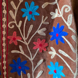 Suzani Velvet Jacket Short - Flowers