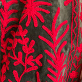 Suzani Velvet Jacket Short - Ferns