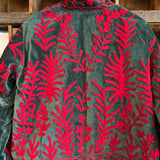 Suzani Velvet Jacket Short - Ferns