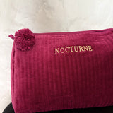 Nocturne Velvet cosmetic Bag - Amethyst