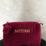 Nocturne Velvet cosmetic Bag - Amethyst