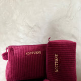 Nocturne Velvet cosmetic Bag - Amethyst
