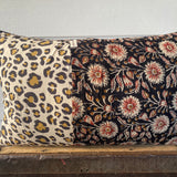Patchwork Pillowcase - Leopard Print & Flowers