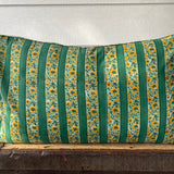 Patchwork Pillowcase - Dark Green & Tulips