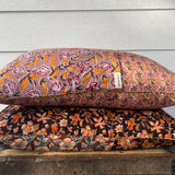 Patchwork Pillowcase - Burnt orange & Black