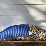 Patchwork Pillowcase - Blue & White Flowers