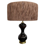 Lamp Shade - Coffee Raffia Drum