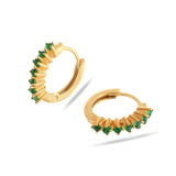 Paige Huggies Earrings - Emerald