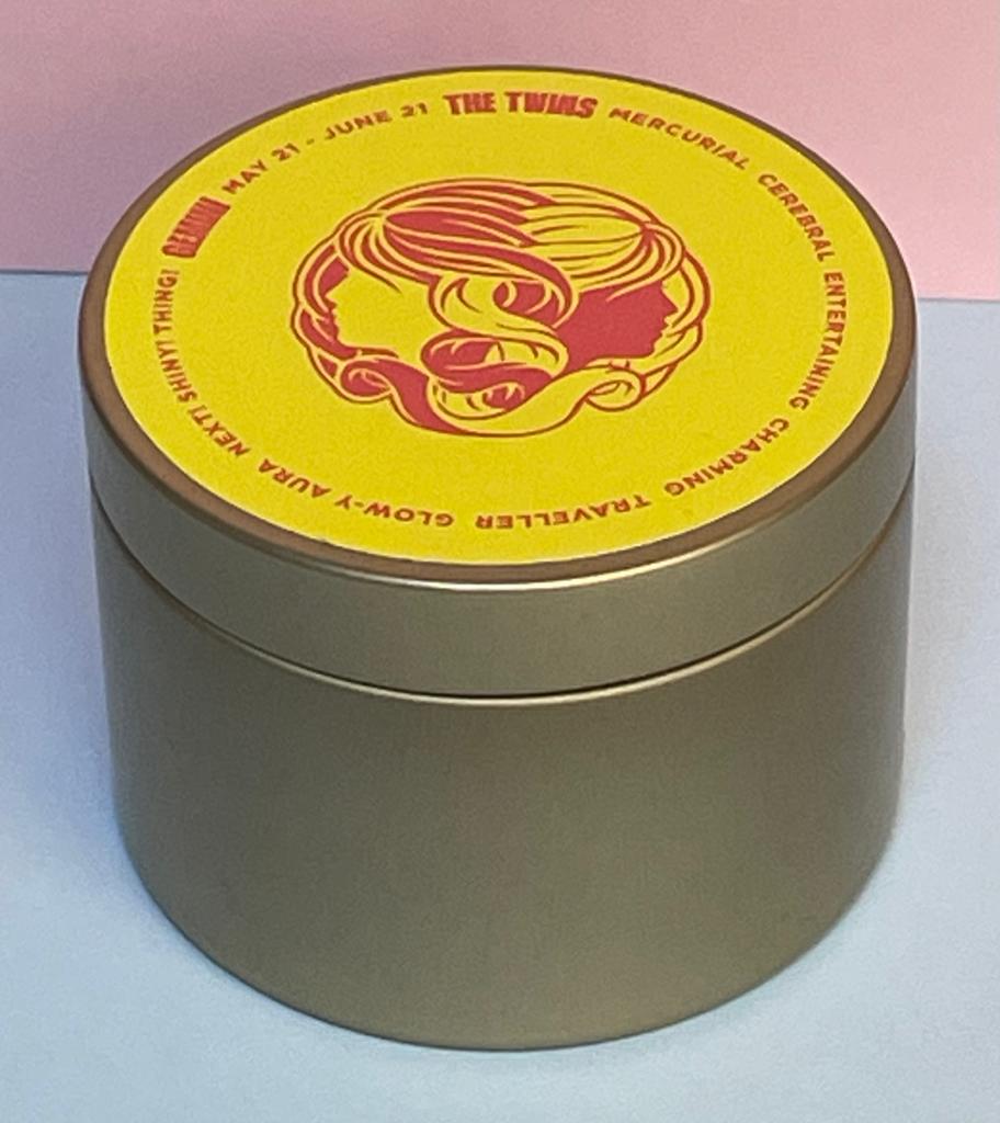 Zodiac Candle Tinny - Gemini - Gaudy & Prim