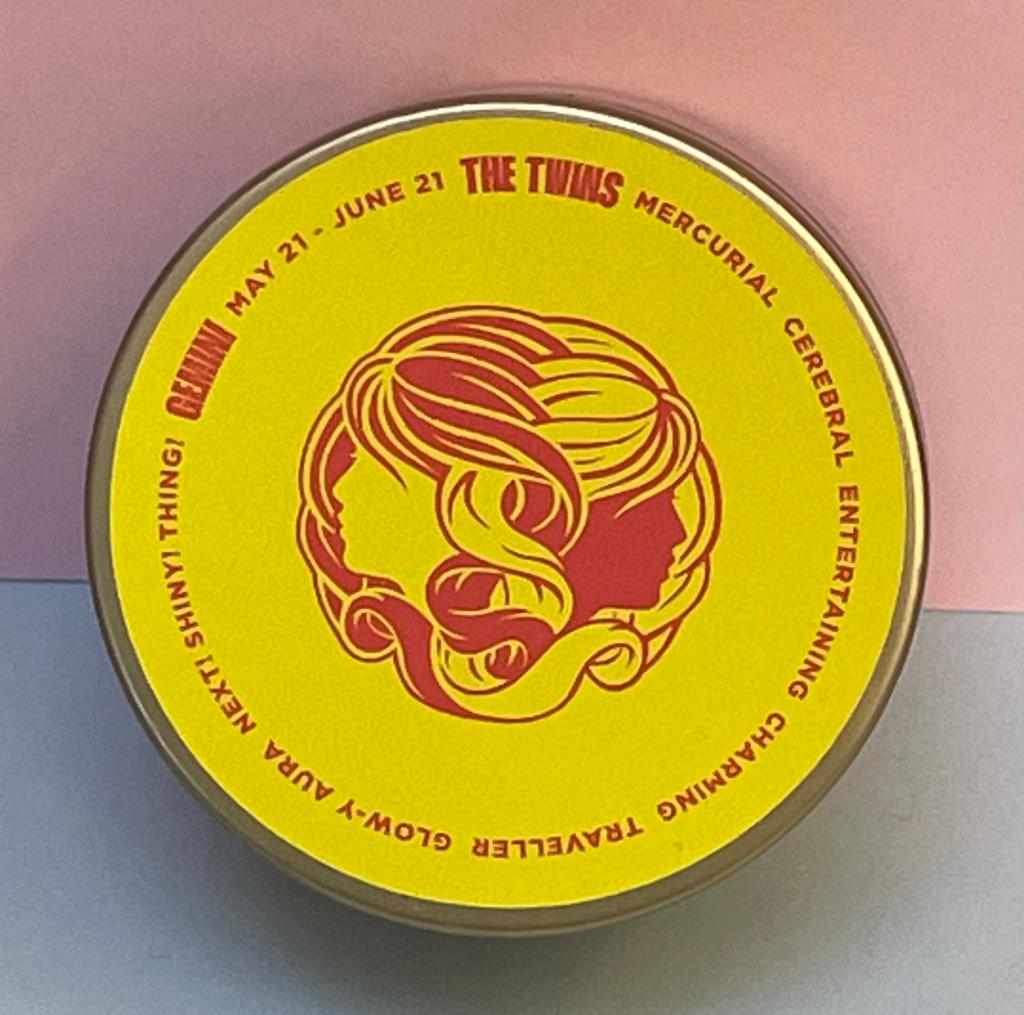 Zodiac Candle Tinny - Gemini - Gaudy & Prim