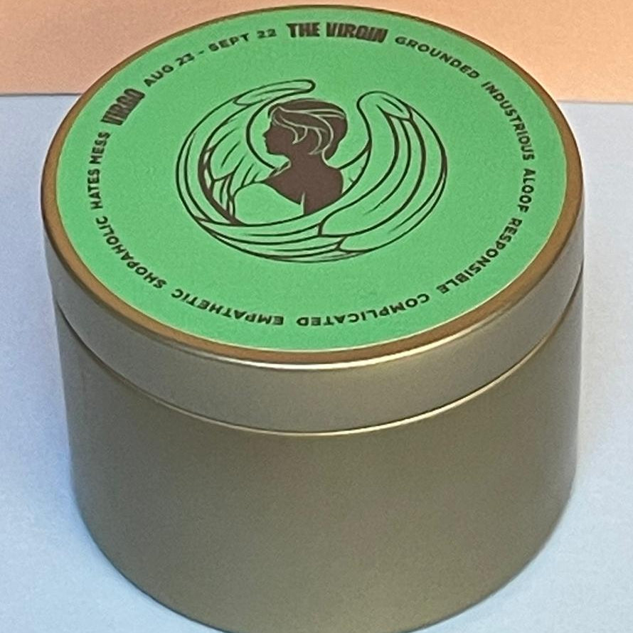 Zodiac Candle Tinny - Virgo - Gaudy & Prim