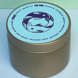Zodiac Candle  Tinny - Pisces - Gaudy & Prim