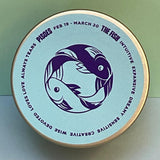 Zodiac Candle  Tinny - Pisces - Gaudy & Prim
