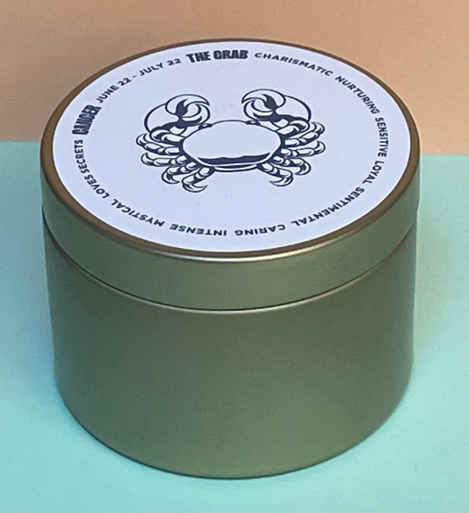 Zodiac Candle Tinny - Cancer - Gaudy & Prim