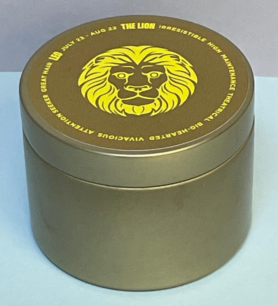 Zodiac Candle Tinny - Leo - Gaudy & Prim