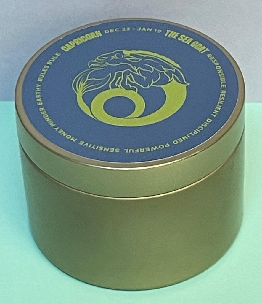 Zodiac Candle Tinny - Capricorn - Gaudy & Prim