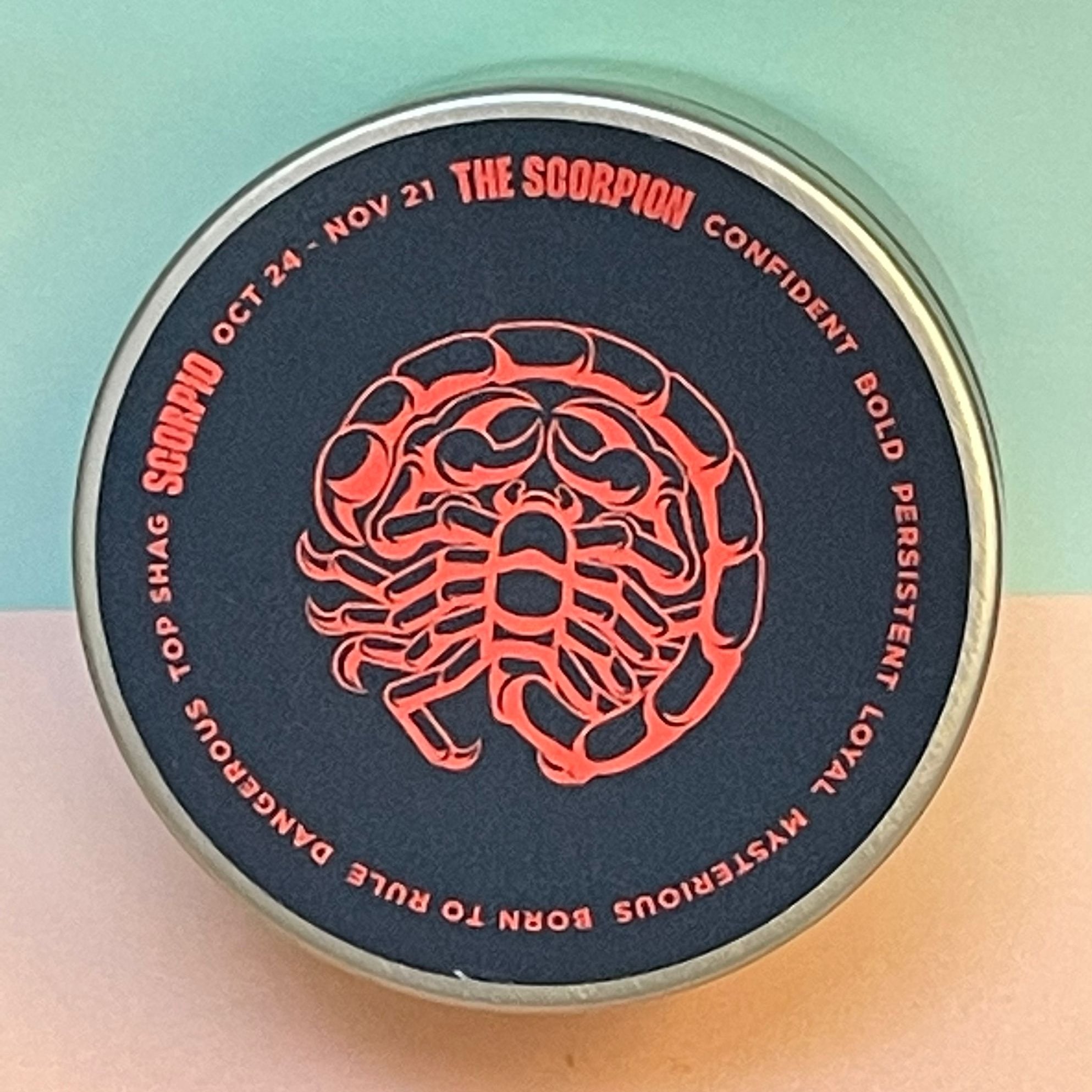 Zodiac Candle Tinny - Scorpio - Gaudy & Prim