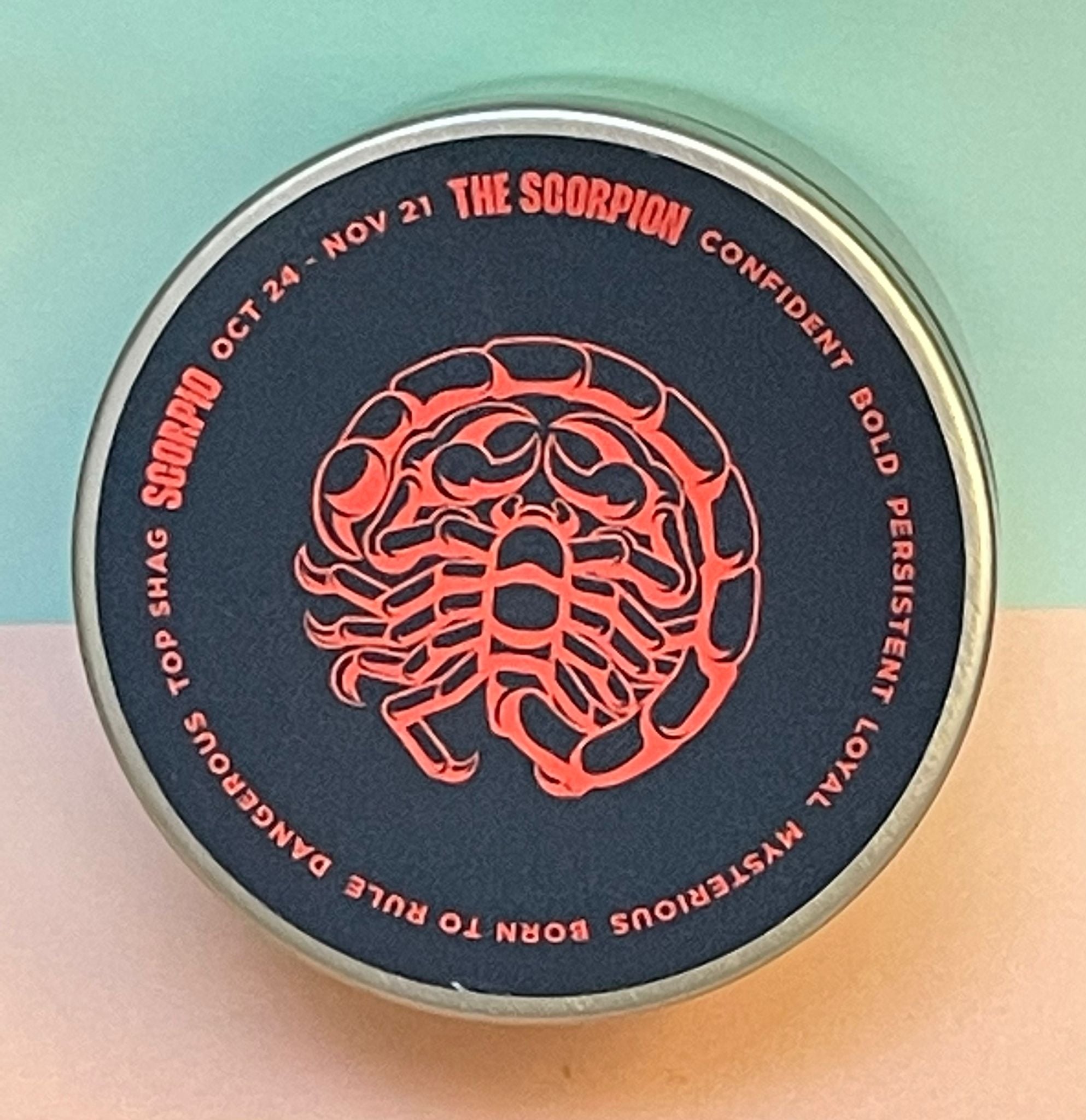 Zodiac Candle Tinny - Scorpio - Gaudy & Prim