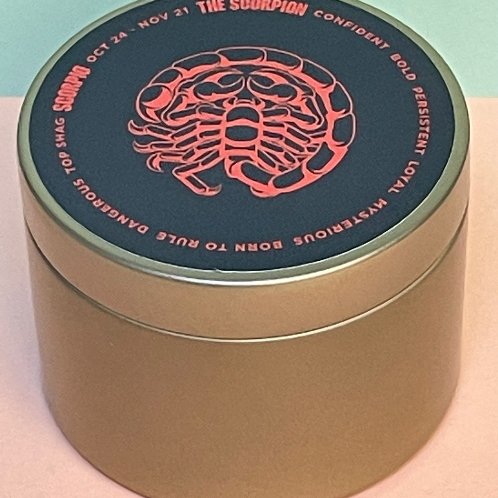 Zodiac Candle Tinny - Scorpio - Gaudy & Prim