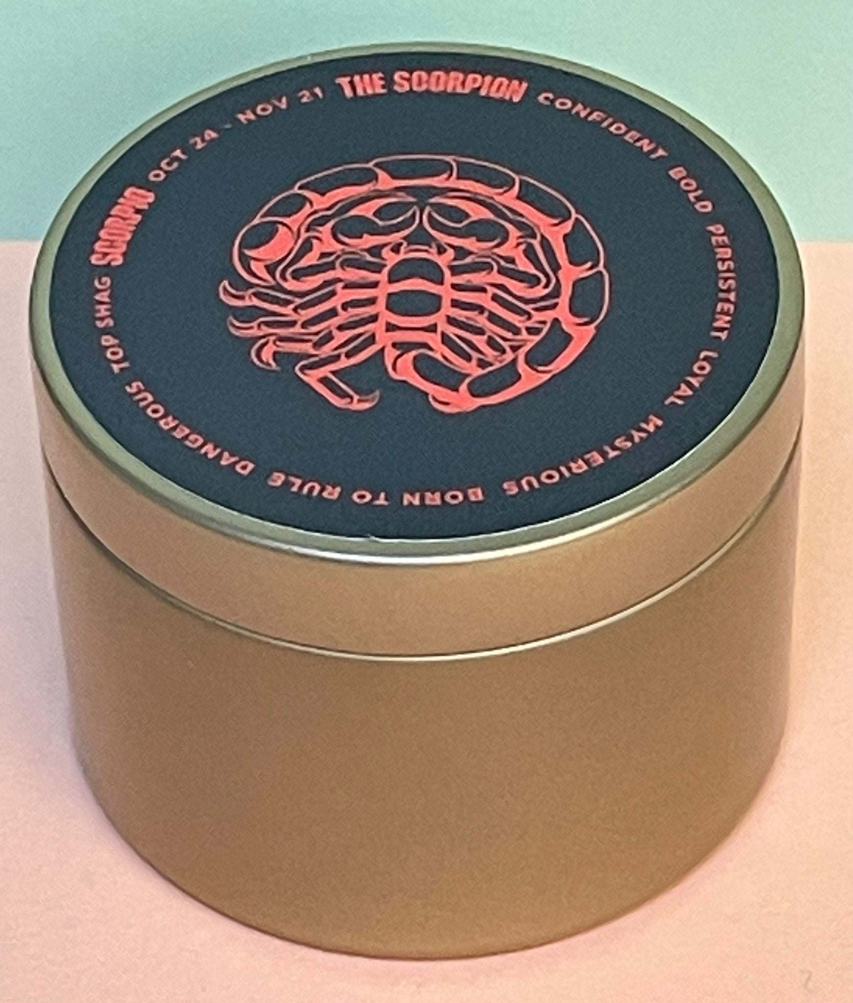 Zodiac Candle Tinny - Scorpio - Gaudy & Prim