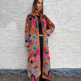 Suzani Velvet Jacket -Long - Botanical (Style 4 )