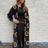 Suzani Velvet Jacket Long - Panther