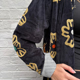 Suzani Velvet Jacket Long - Panther