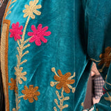 Suzani Velvet Jacket Long - Diamond (Style 1 )