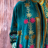 Suzani Velvet Jacket Long - Diamond (Style 1 )