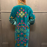 Suzani Velvet Jacket Long - Diamond (Style 1 )
